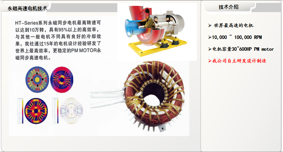 PMMOTOR超高速永磁電機技術